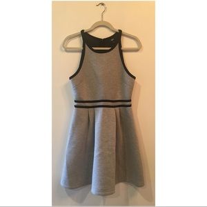 Target mossimo grey neoprene flared dress
